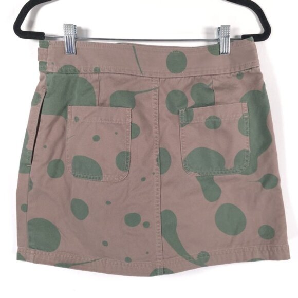 MARC JACOBS Mini Skirt Denim Cotton M4004619 Granite Multi Size 4 - Picture 3 of 12